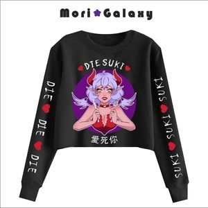 Mori Galaxy Crop top sweater